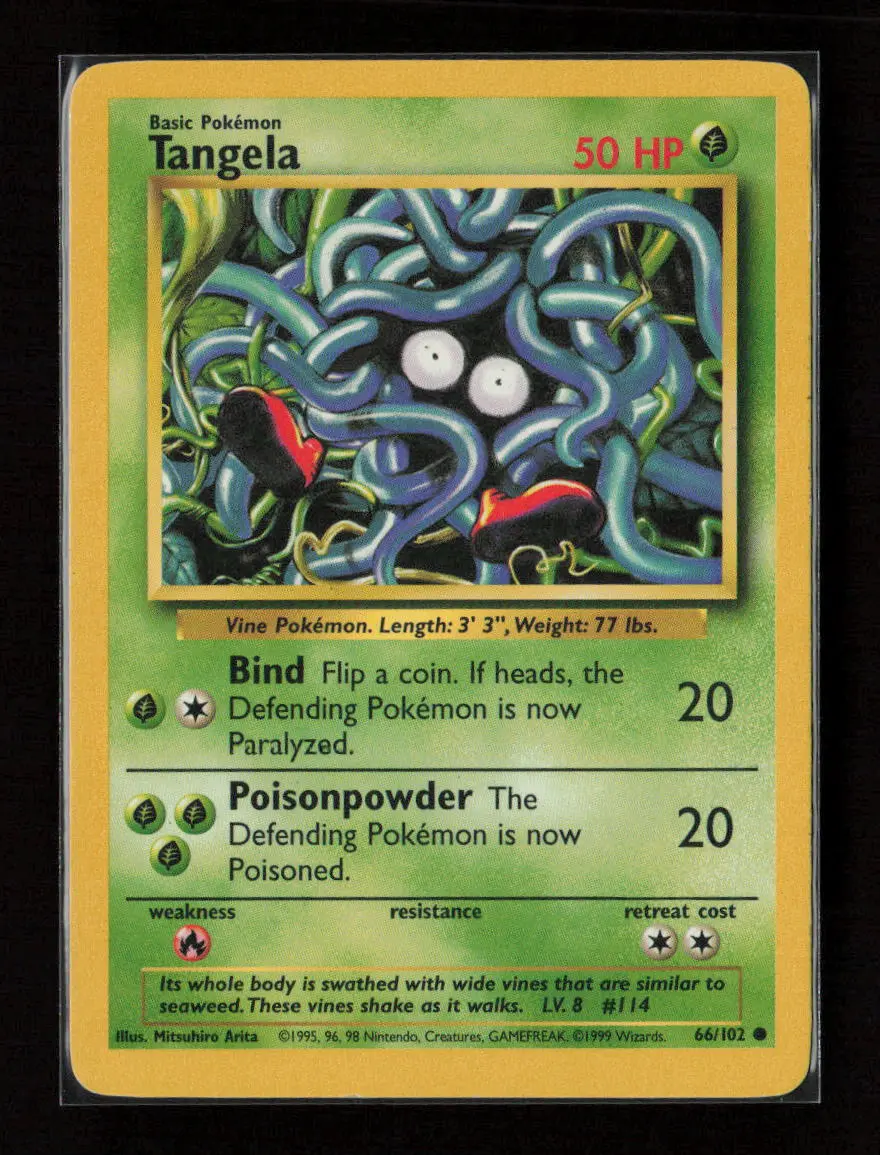 Tangela Common Base Set 066/102 Lp 1