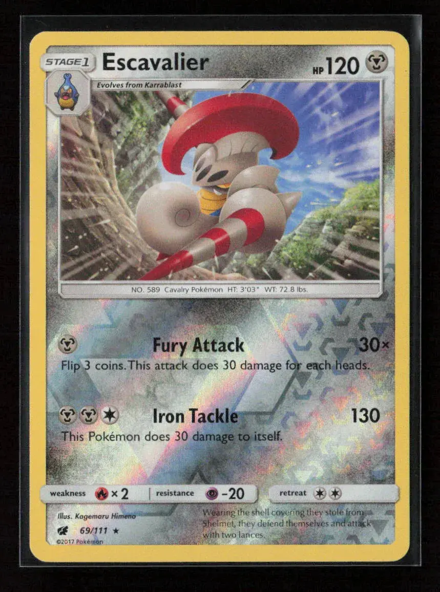 Escavalier Rare Sm - Crimson Invasion 69/111 Nm 1