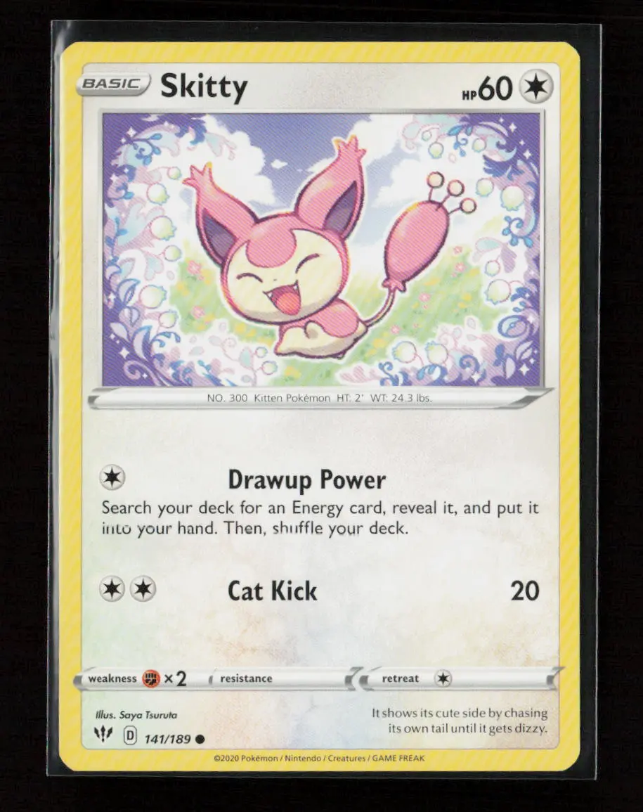 Skitty Common Swsh03: Darkness Ablaze 141/189 Lp 1