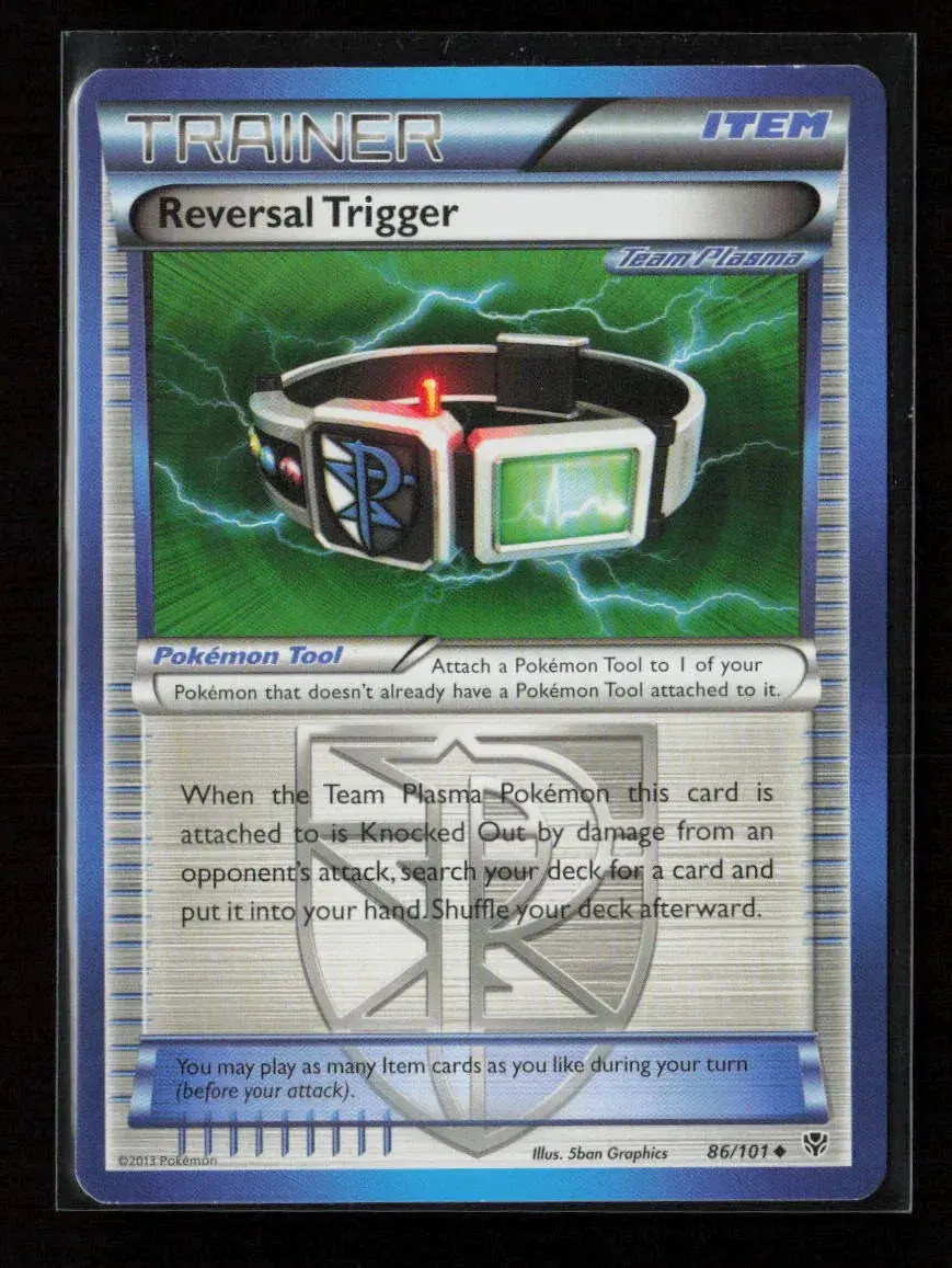 Reversal Trigger (Team Plasma) Uncommon Plasma Blast 86/101 Lp 1