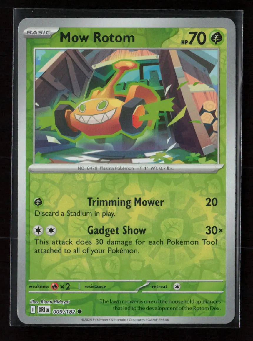 Mow Rotom Common Sv10: Destined Rivals 009/182 Nm 1
