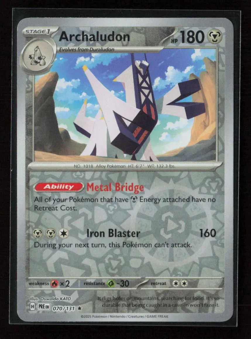 Archaludon Rare Sv: Prismatic Evolutions 070/131 Nm 1