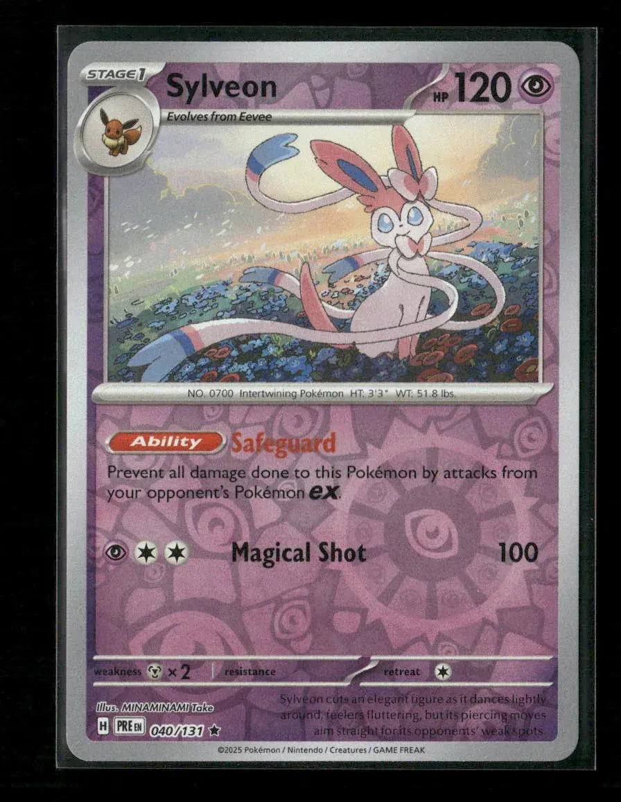 Sylveon Rare Sv: Prismatic Evolutions 040/131 Nm 1