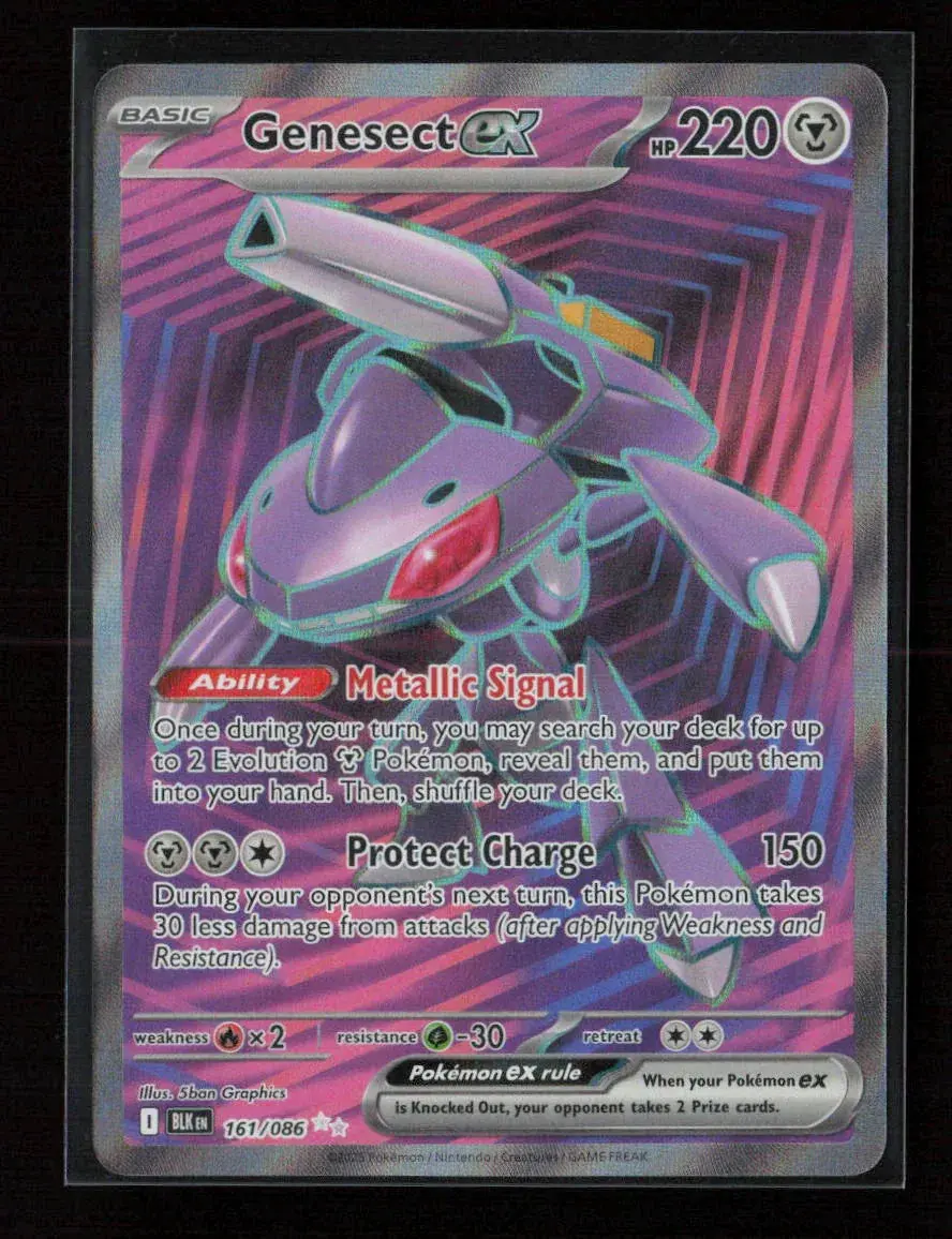 Genesect Ex Ultra Rare Sv: Black Bolt 161/086 Nm 1