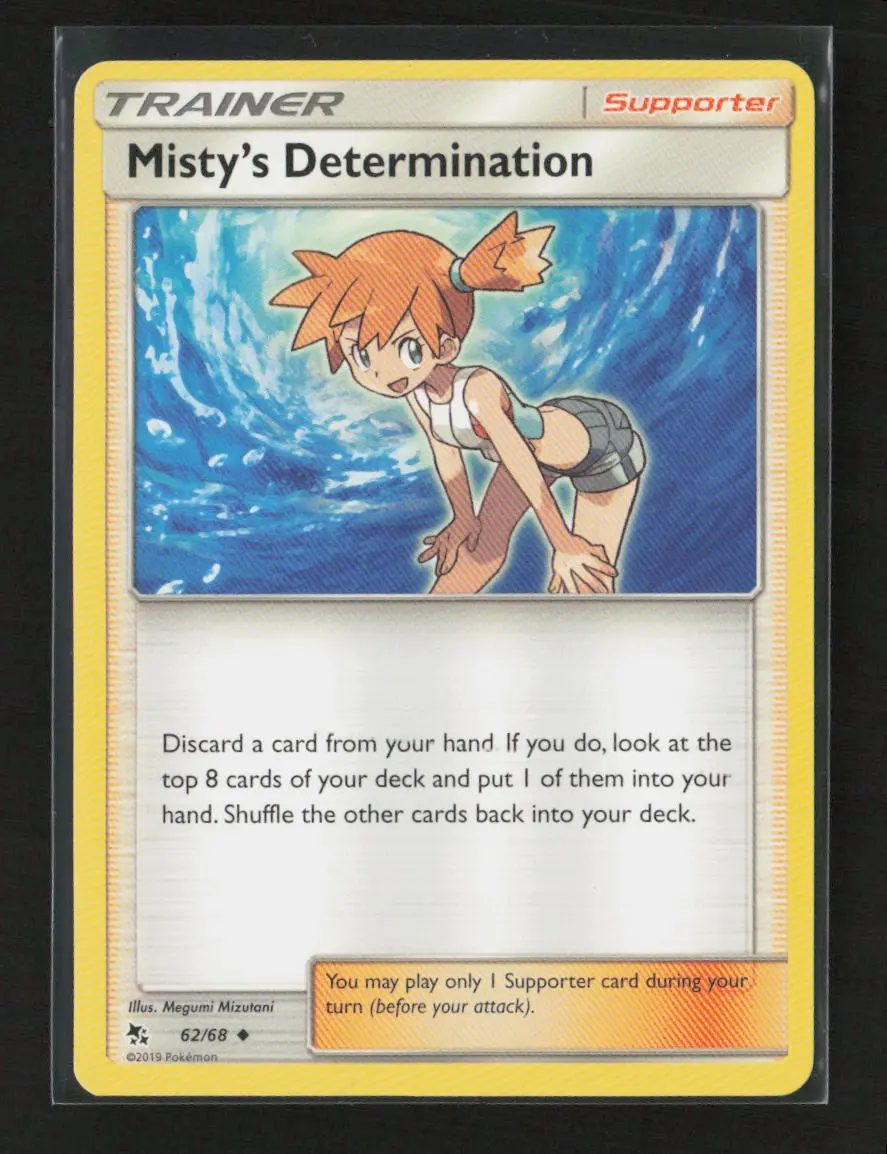 Misty's Determination Uncommon Hidden Fates 62/68 Lp 1