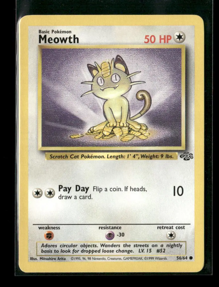 Meowth Common Jungle 56/64 Lp 1