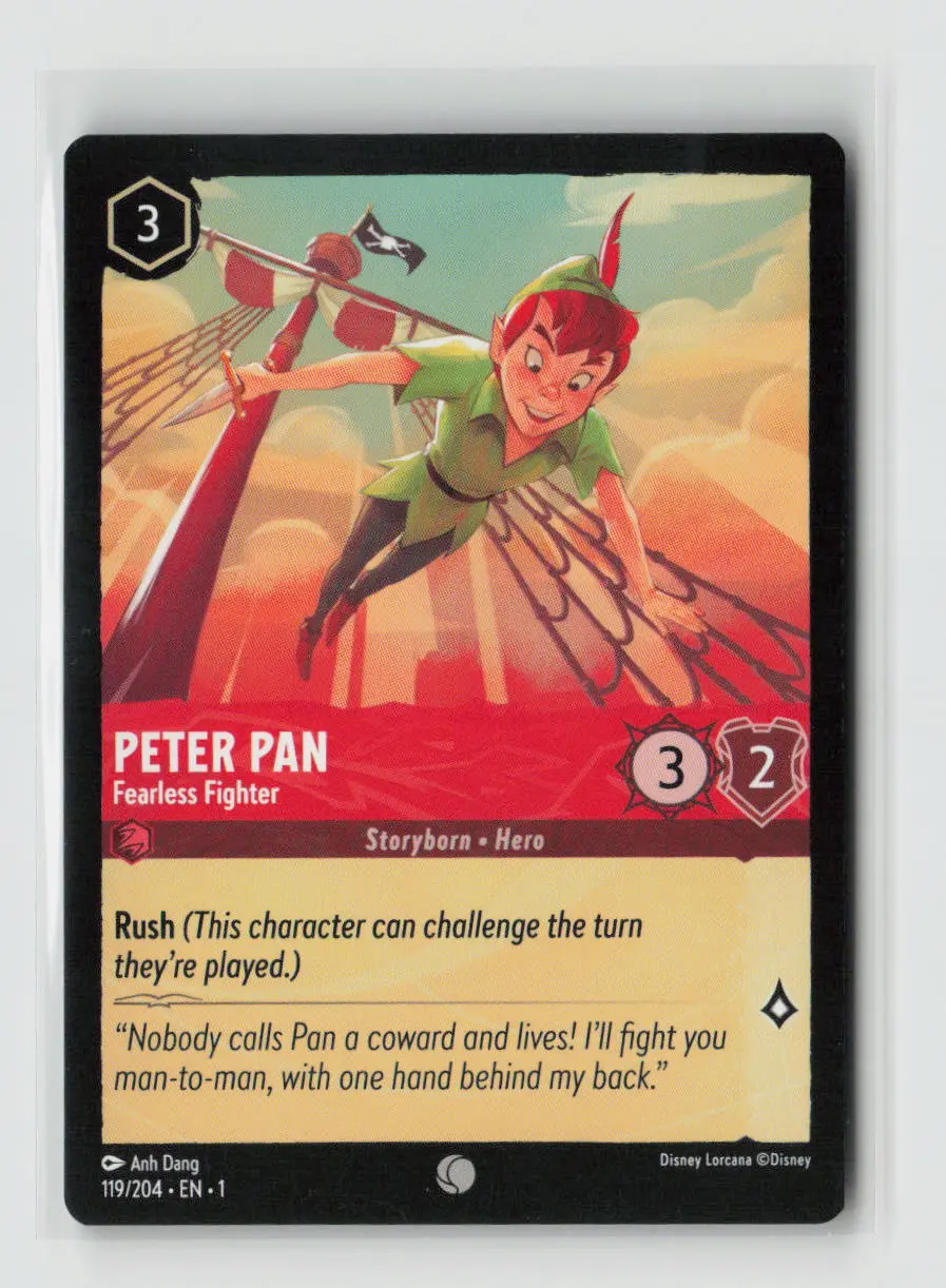 Peter Pan - Fearless Fighter Common The First Chapter 119/204 Nm 1