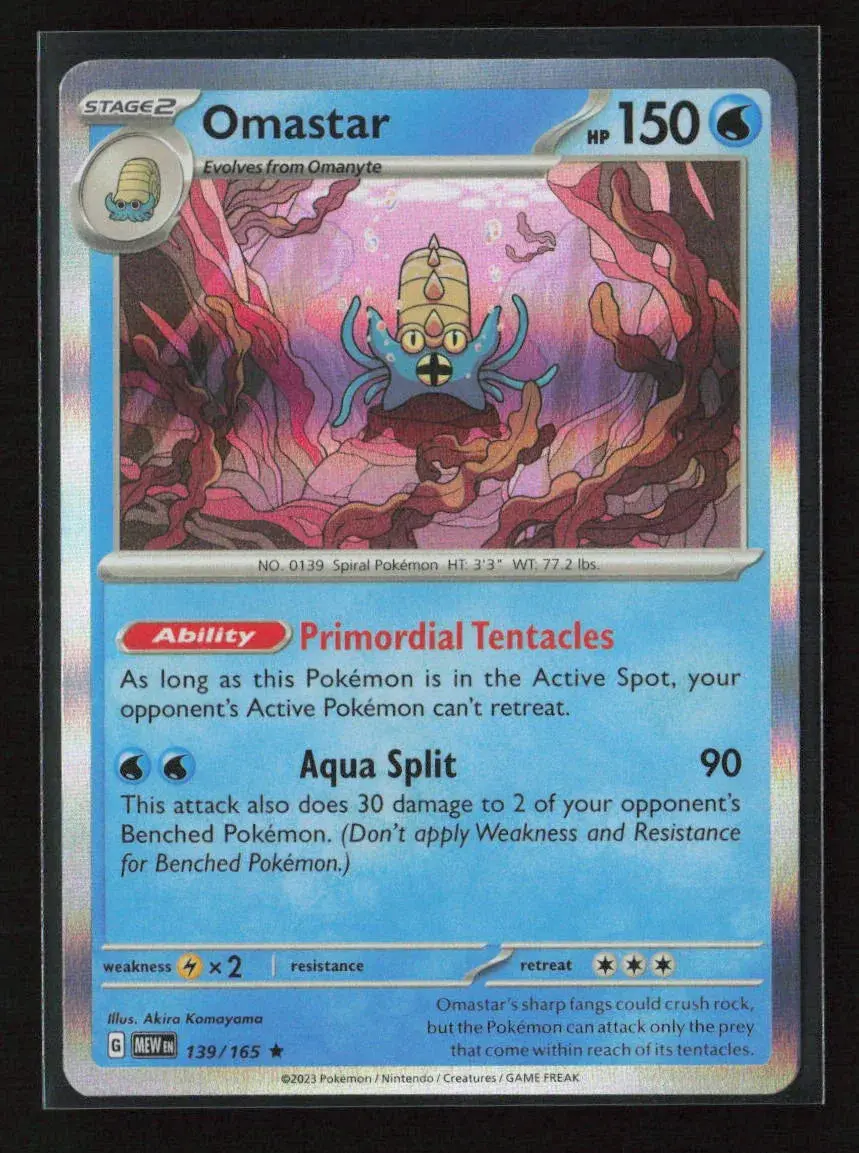 Omastar Rare Sv: Scarlet & Violet 151 139/165 Nm 1
