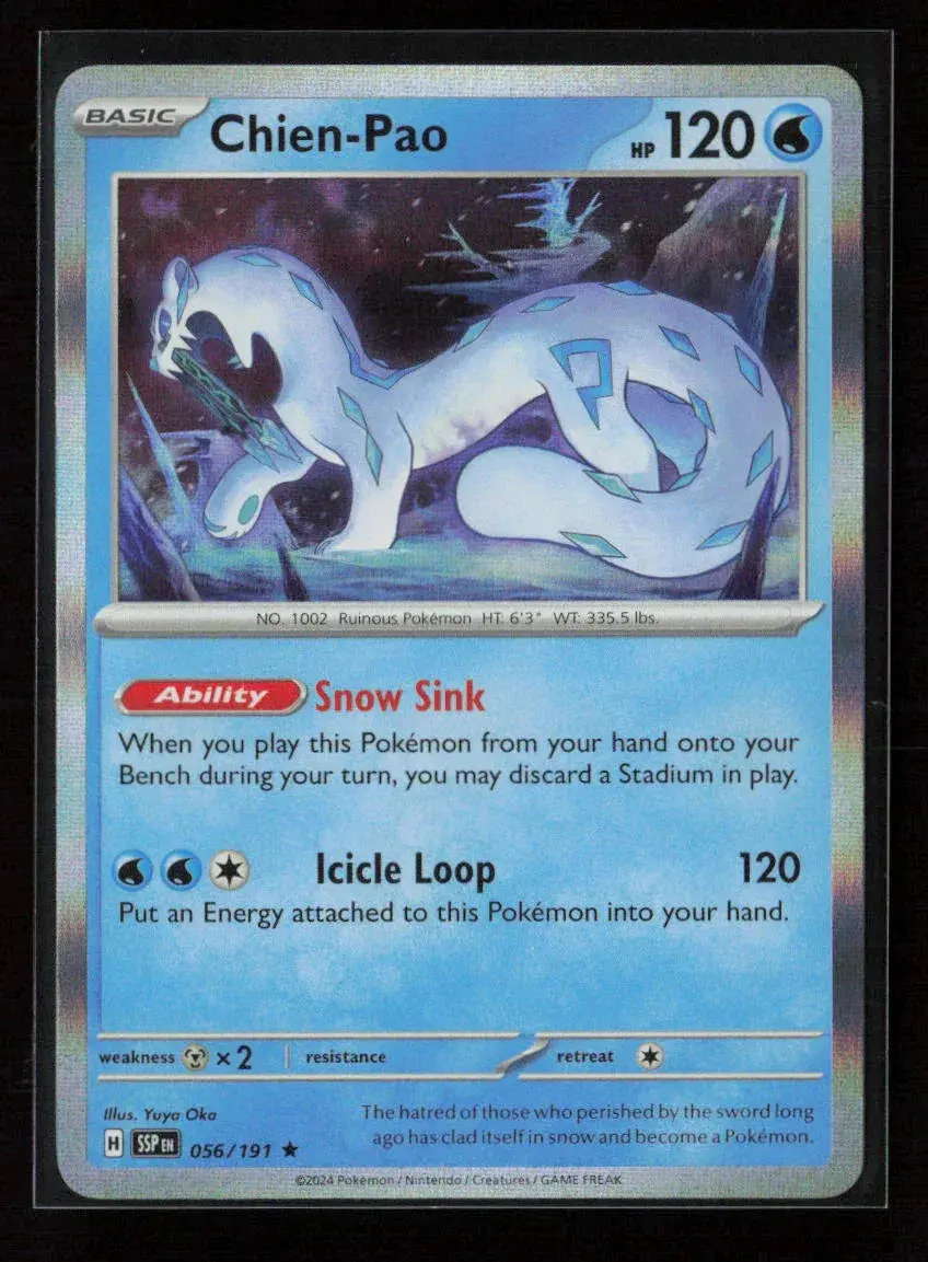 Chien-Pao Rare Sv08: Surging Sparks 056/191 Nm 1
