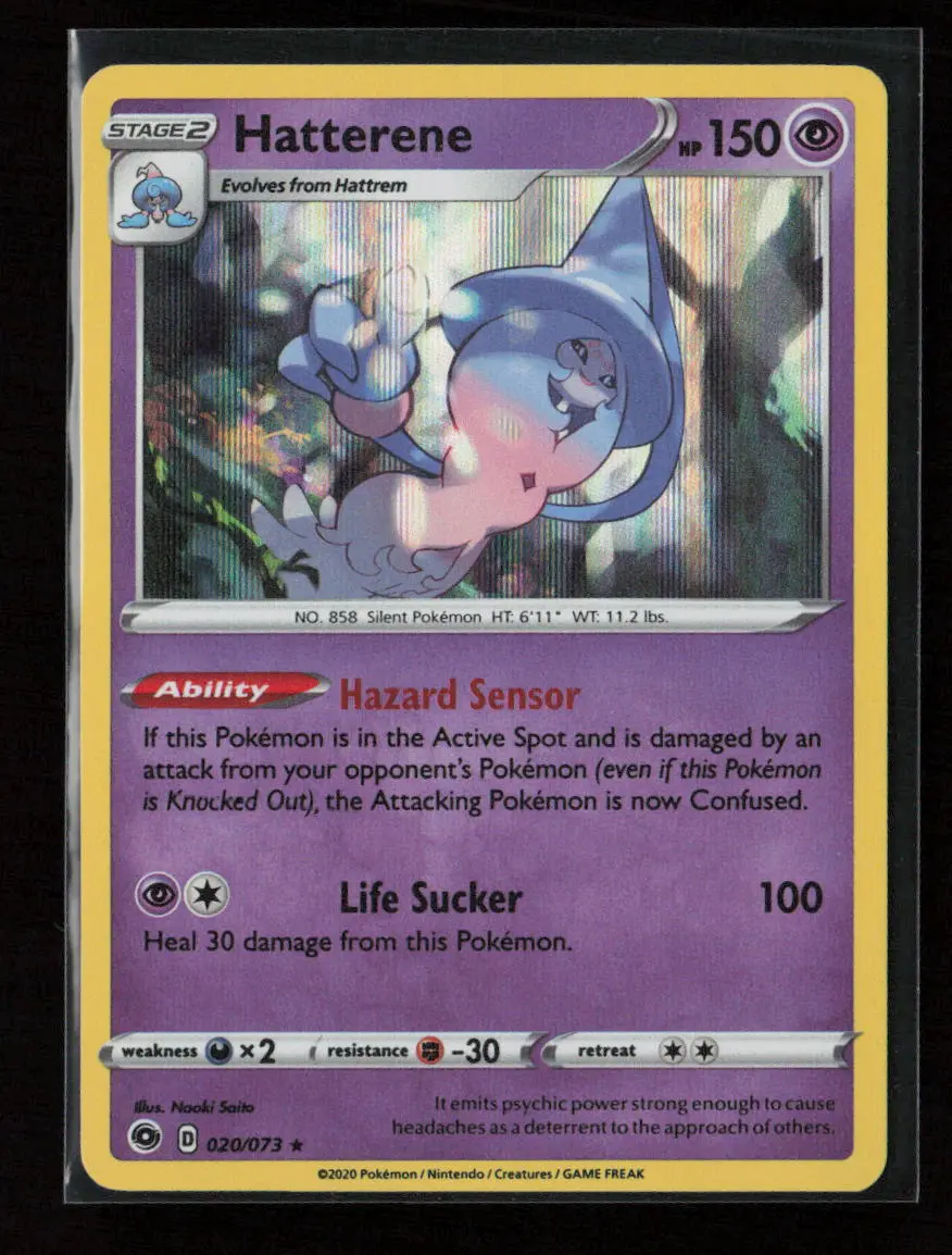 Hatterene Holo Rare Champion's Path 20/73 Nm 1