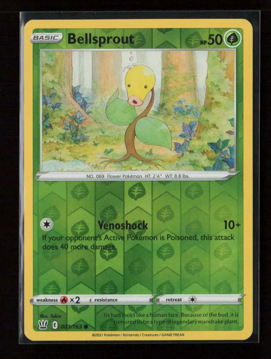 Bellsprout Common Swsh05: Battle Styles 001/163 Lp 1