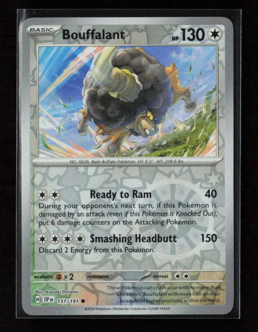 Bouffalant Common Sv08: Surging Sparks 151/191 Nm 1