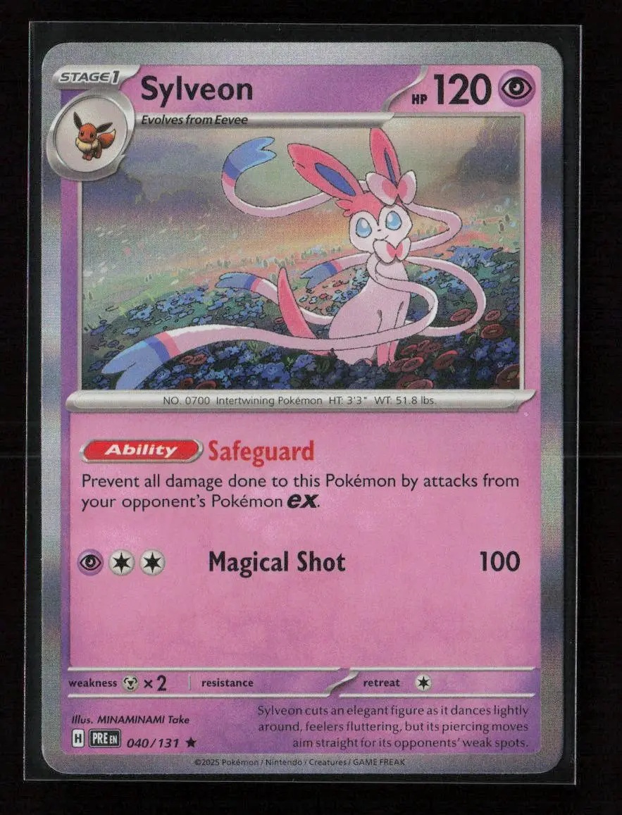 Sylveon Rare Sv: Prismatic Evolutions 040/131 Nm 1