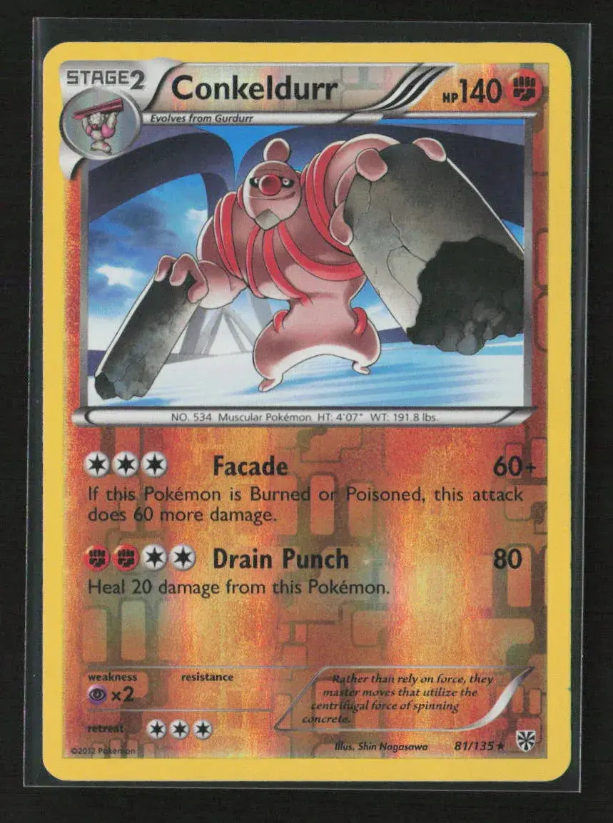 Conkeldurr Rare Plasma Storm 81/135 Lp 1