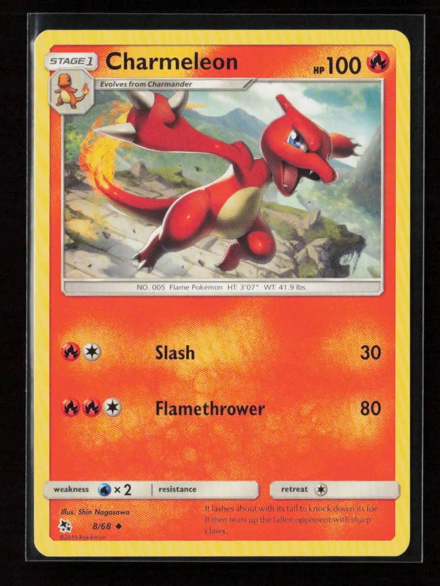 Charmeleon Uncommon Hidden Fates 8/68 Nm 1