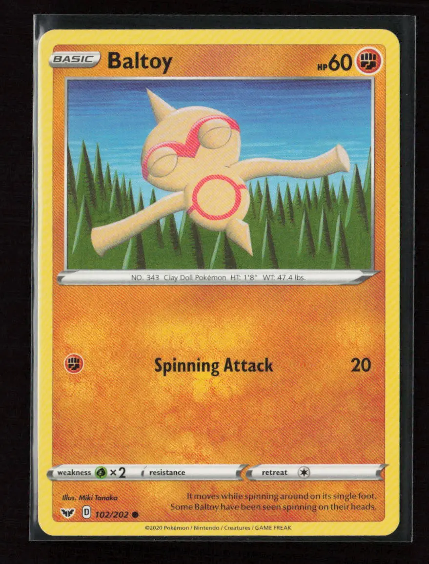 Baltoy (102) Common Swsh01: Sword & Shield Base Set 102/202 Lp 1