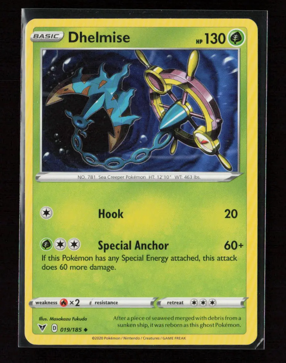 Dhelmise Uncommon Swsh04: Vivid Voltage 019/185 Lp 1