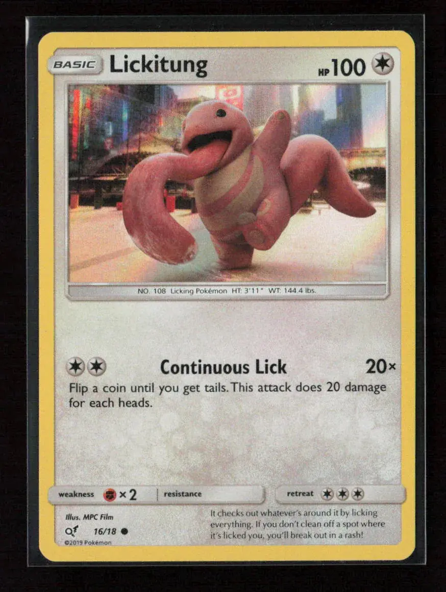 Lickitung (Holo Common) Common Detective Pikachu 16/18 Nm 1