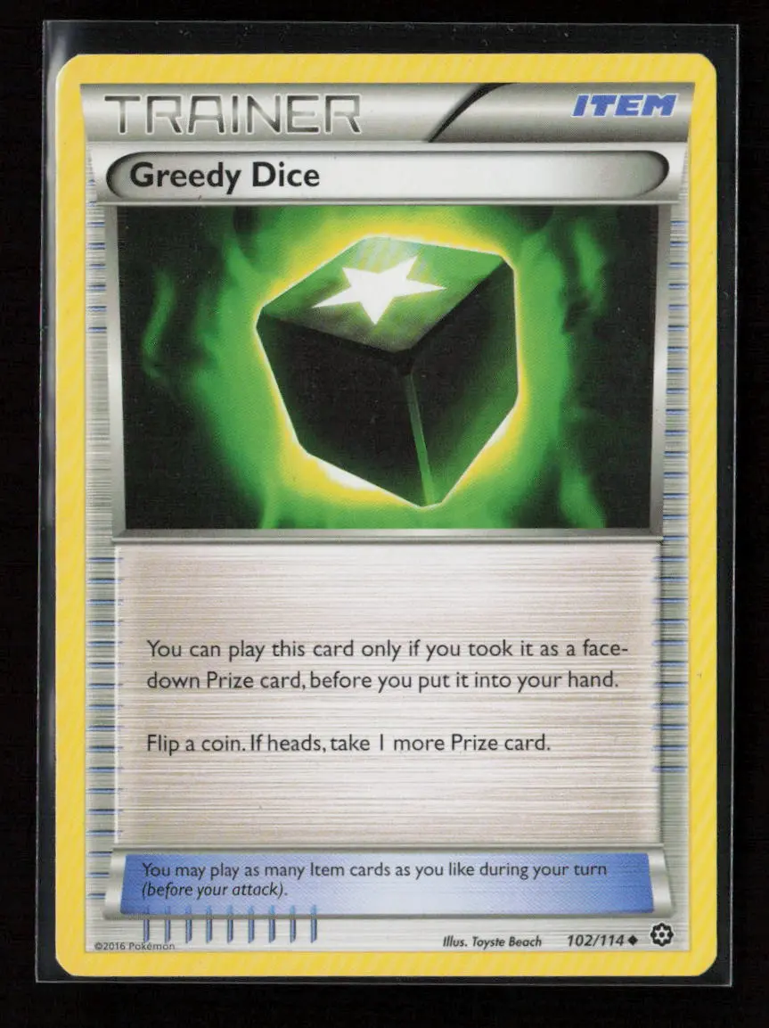 Greedy Dice Uncommon Xy - Steam Siege 102/114 Lp 1