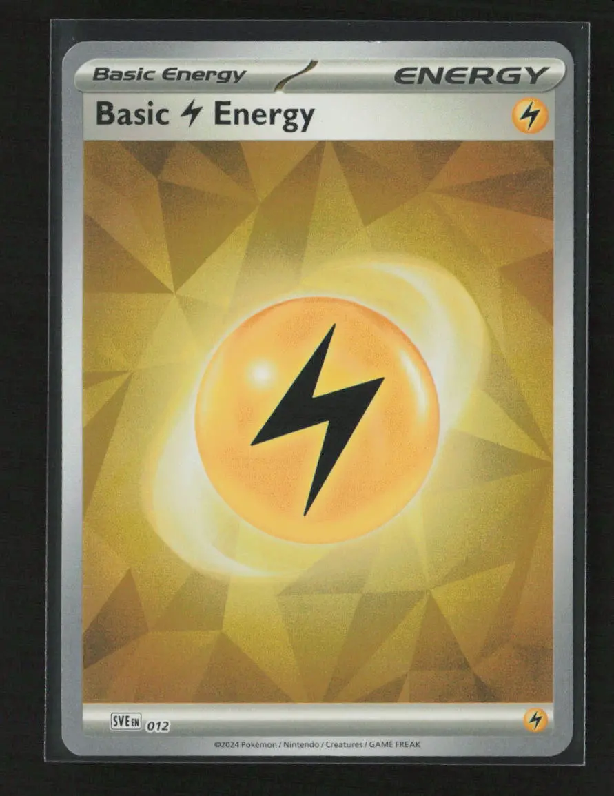 Basic Lightning Energy - Common Sve: Scarlet & Violet Energies 012 Nm 1