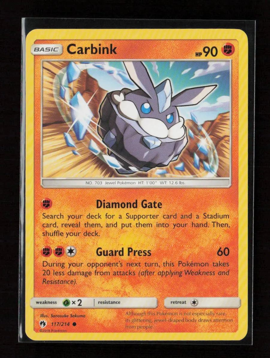 Carbink (117) Common Sm - Lost Thunder 117/214 Lp 1