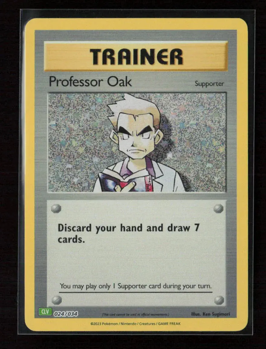 Professor Oak (Clc) Classic Collection Trading Card Game Classic 023/034 Nm 1