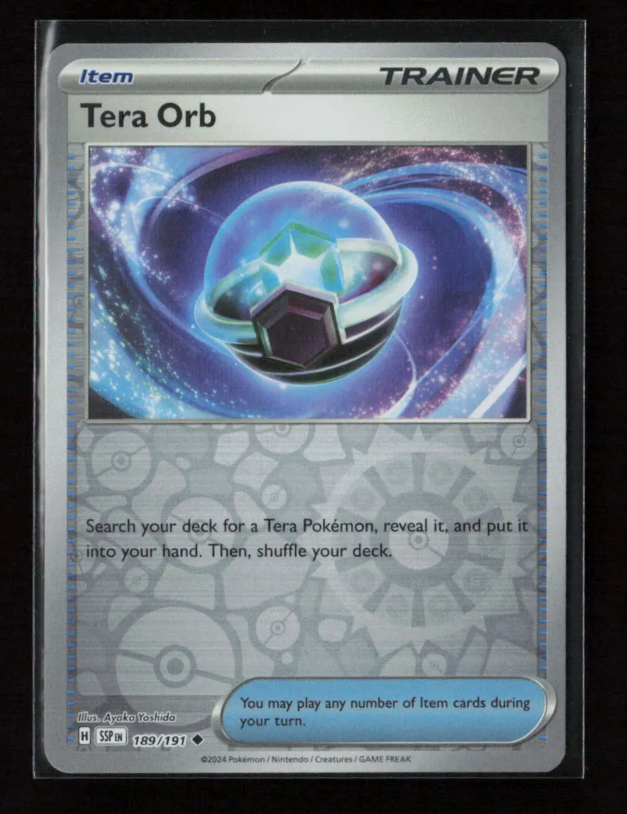 Tera Orb Uncommon Sv08: Surging Sparks 189/191 Nm 1