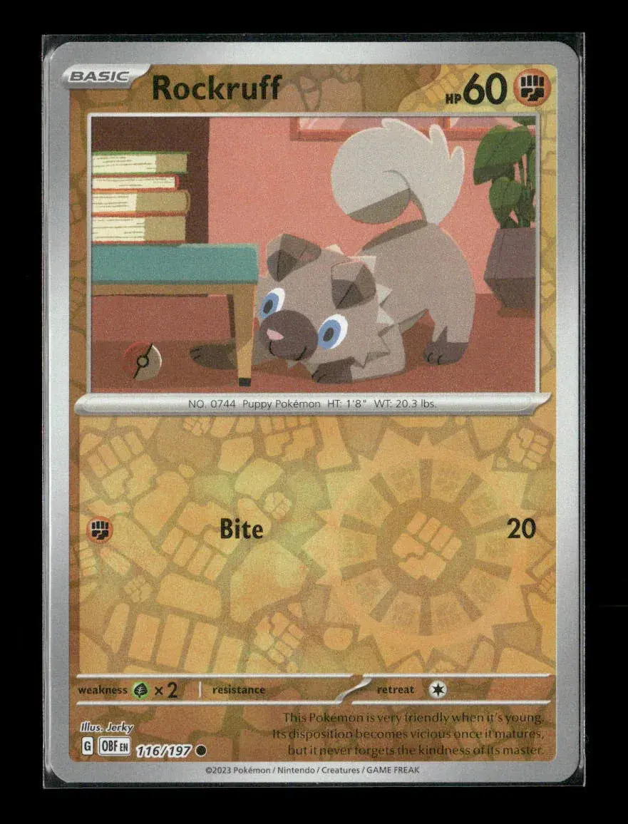 Rockruff Common Sv02: Paldea Evolved 116/193 Lp 1
