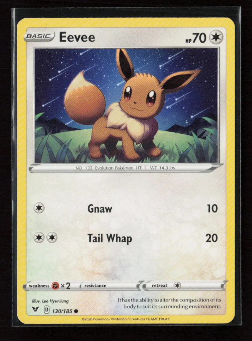Eevee Common Swsh04: Vivid Voltage 130/185 Lp 1