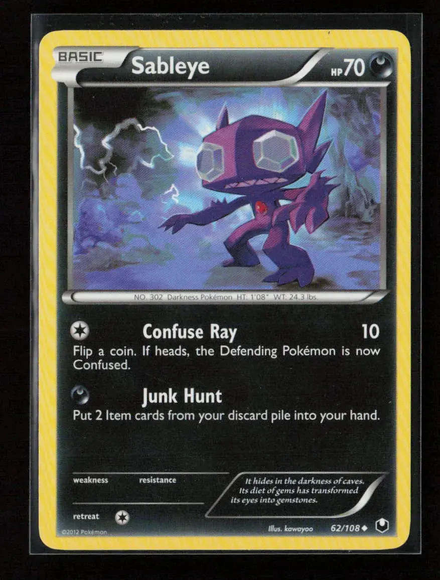 Sableye Uncommon Dark Explorers 62/108 Nm 1