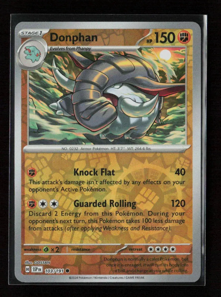 Donphan Common Sv08: Surging Sparks 103/191 Nm 1