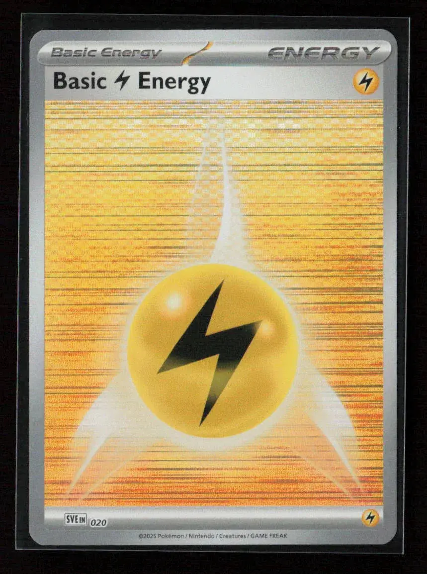 Basic Lightning Energy - Common Sve: Scarlet & Violet Energies 020 Nm 1