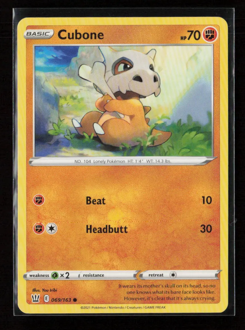 Cubone Common Swsh05: Battle Styles 069/163 Lp 1