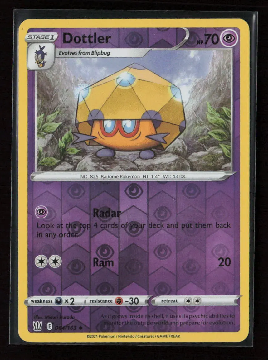 Dottler Uncommon Swsh05: Battle Styles 064/163 Nm 1