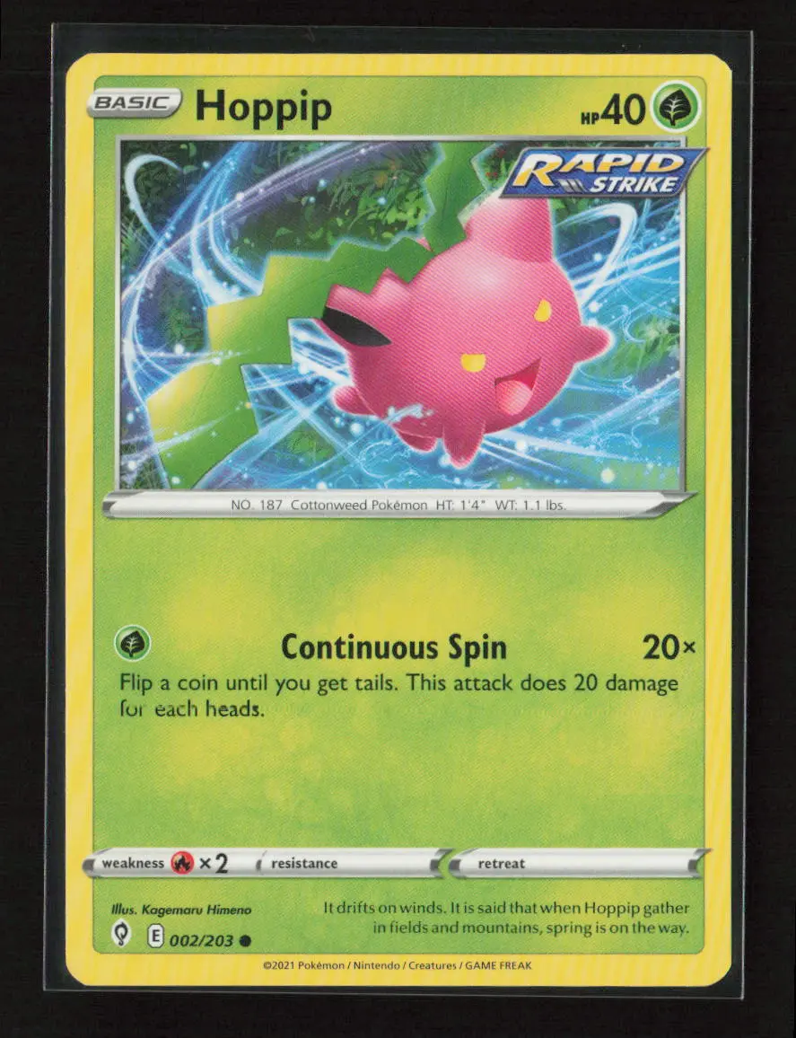Hoppip Common Swsh07: Evolving Skies 002/203 Lp 1
