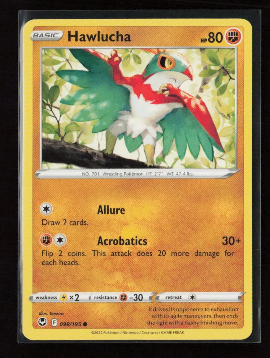 Hawlucha Common Swsh12: Silver Tempest 098/195 Lp 1
