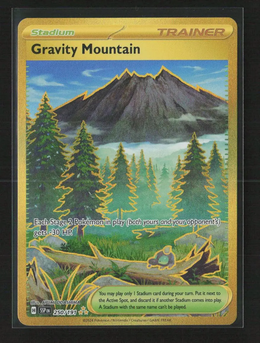 Gravity Mountain Hyper Rare Sv08: Surging Sparks 250/191 Nm 1