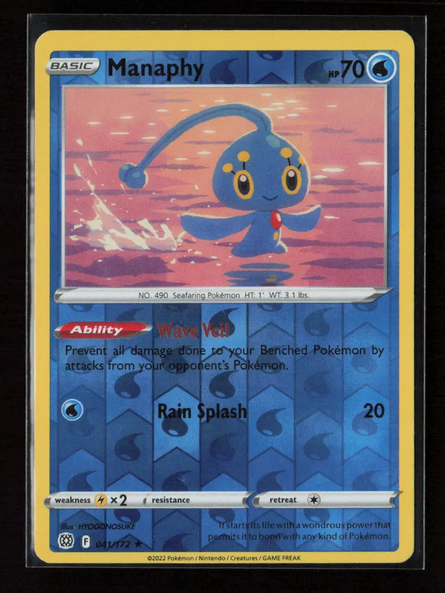 Manaphy Rare Swsh09: Brilliant Stars 041/172 Nm 1
