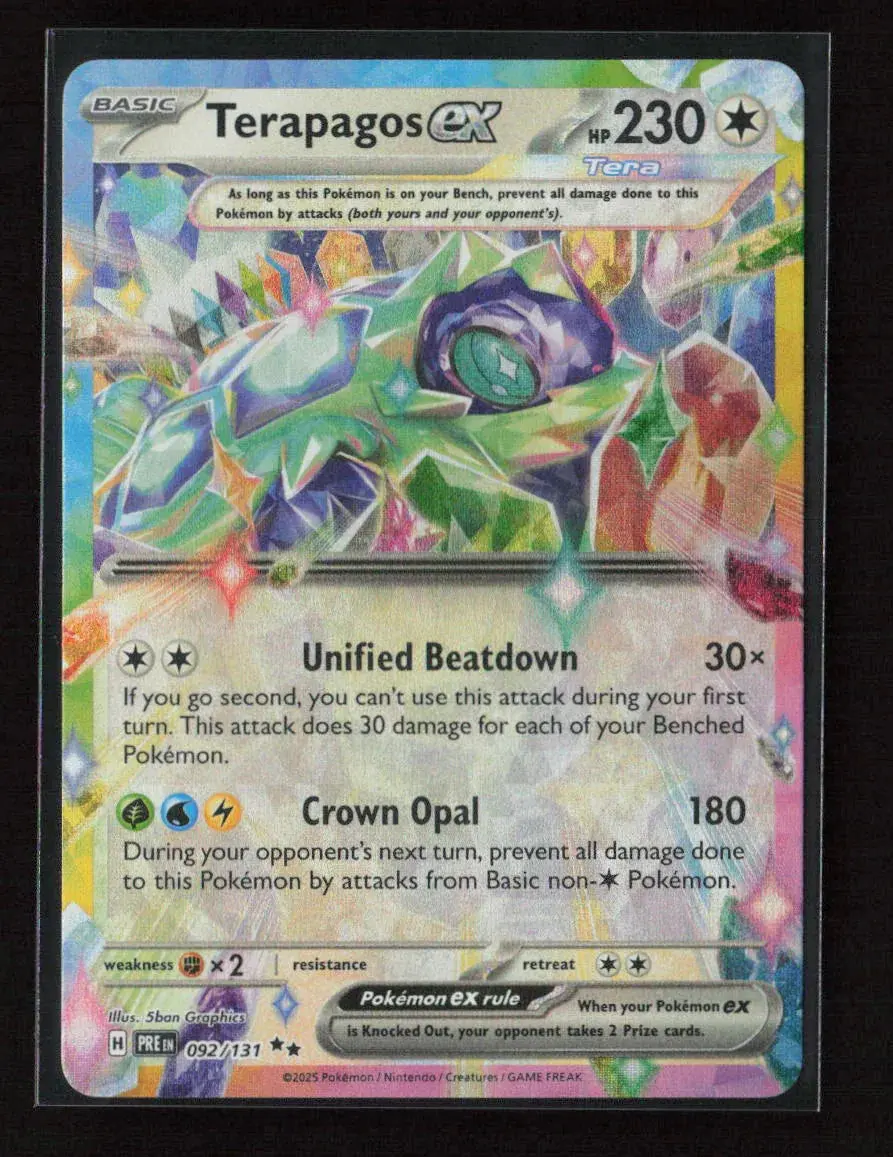 Terapagos Ex - Double Rare Sv: Prismatic Evolutions 092/131 Nm 1