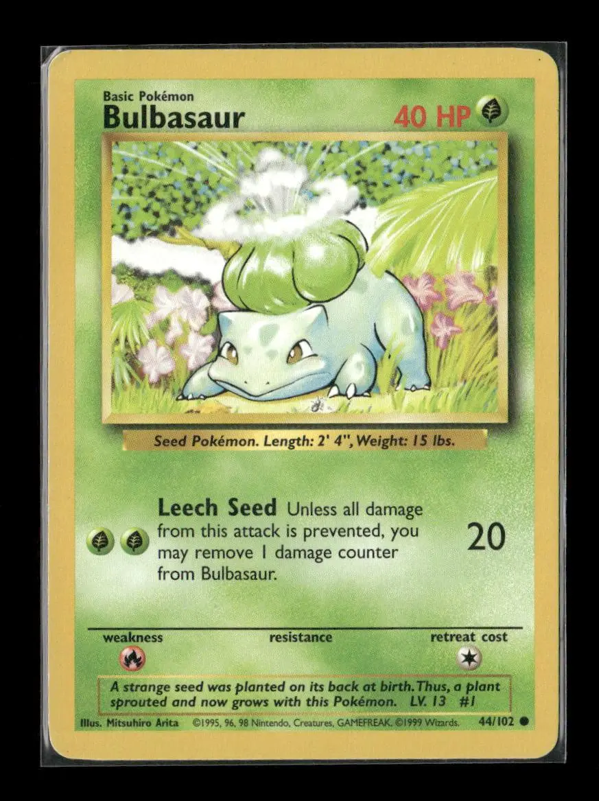 Bulbasaur Common Base Set 044/102 Lp 1
