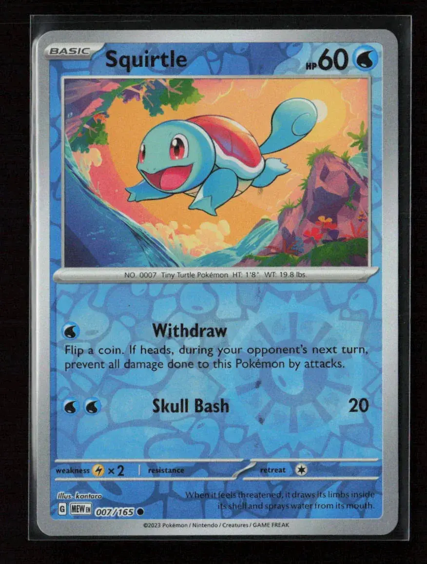 Squirtle - Common Sv: Scarlet & Violet 151 007/165 Nm 1