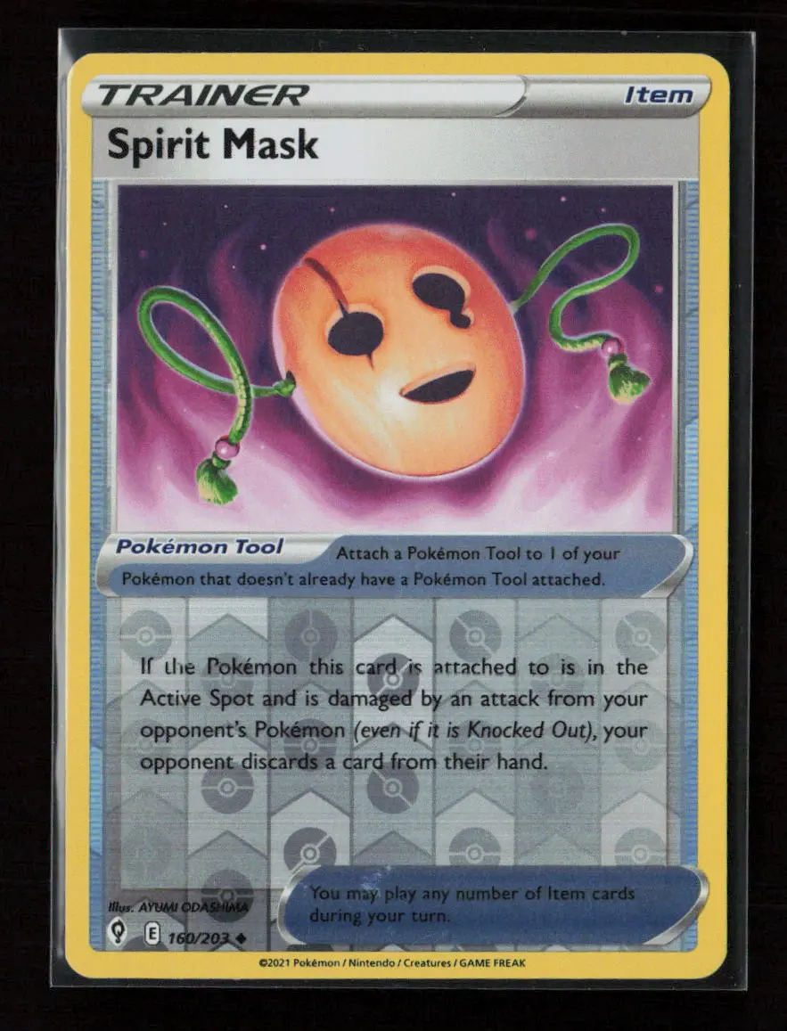 Spirit Mask Uncommon Swsh07: Evolving Skies 160/203 Nm 1