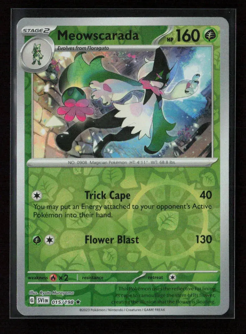 Meowscarada - Rare Sv01: Scarlet & Violet Base Set 015/198 Nm 1