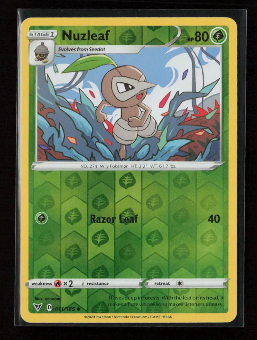 Nuzleaf Uncommon Swsh04: Vivid Voltage 011/185 Nm 1