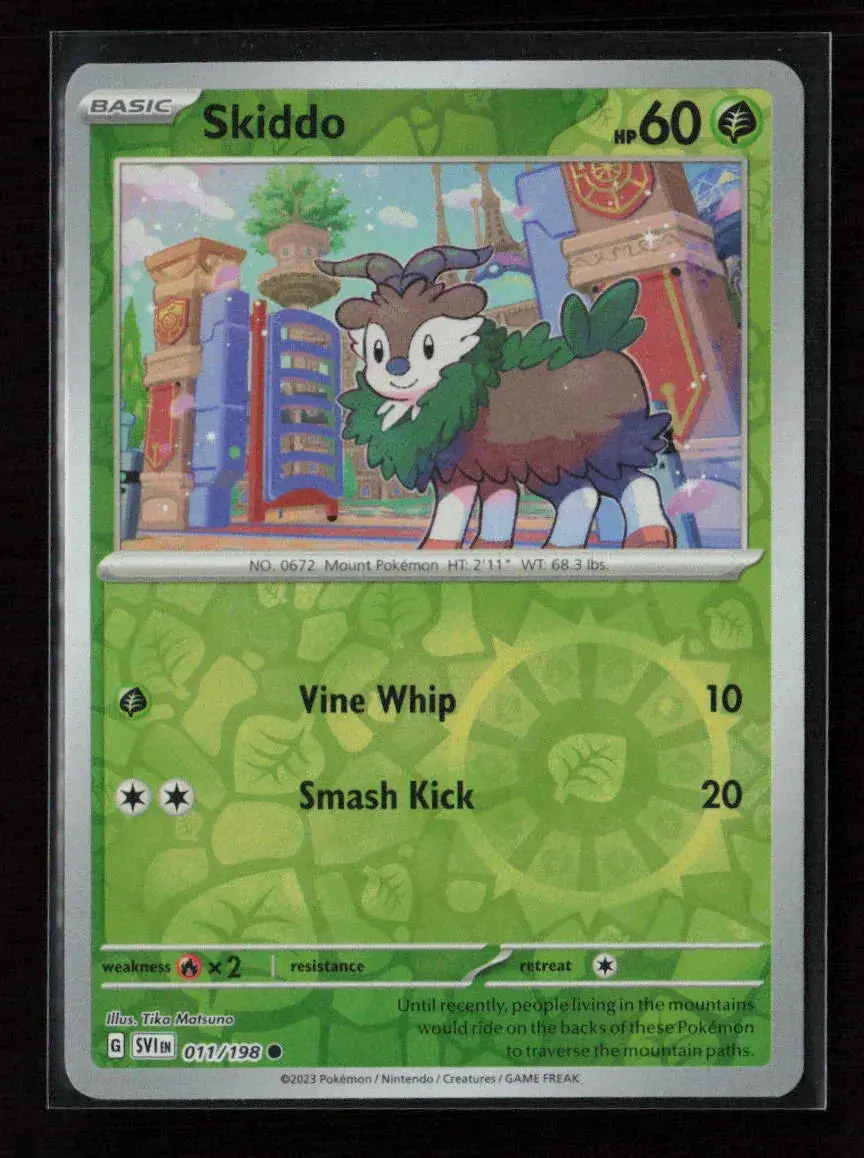 Skiddo Common Sv01: Scarlet & Violet Base Set 011/198 Nm 1
