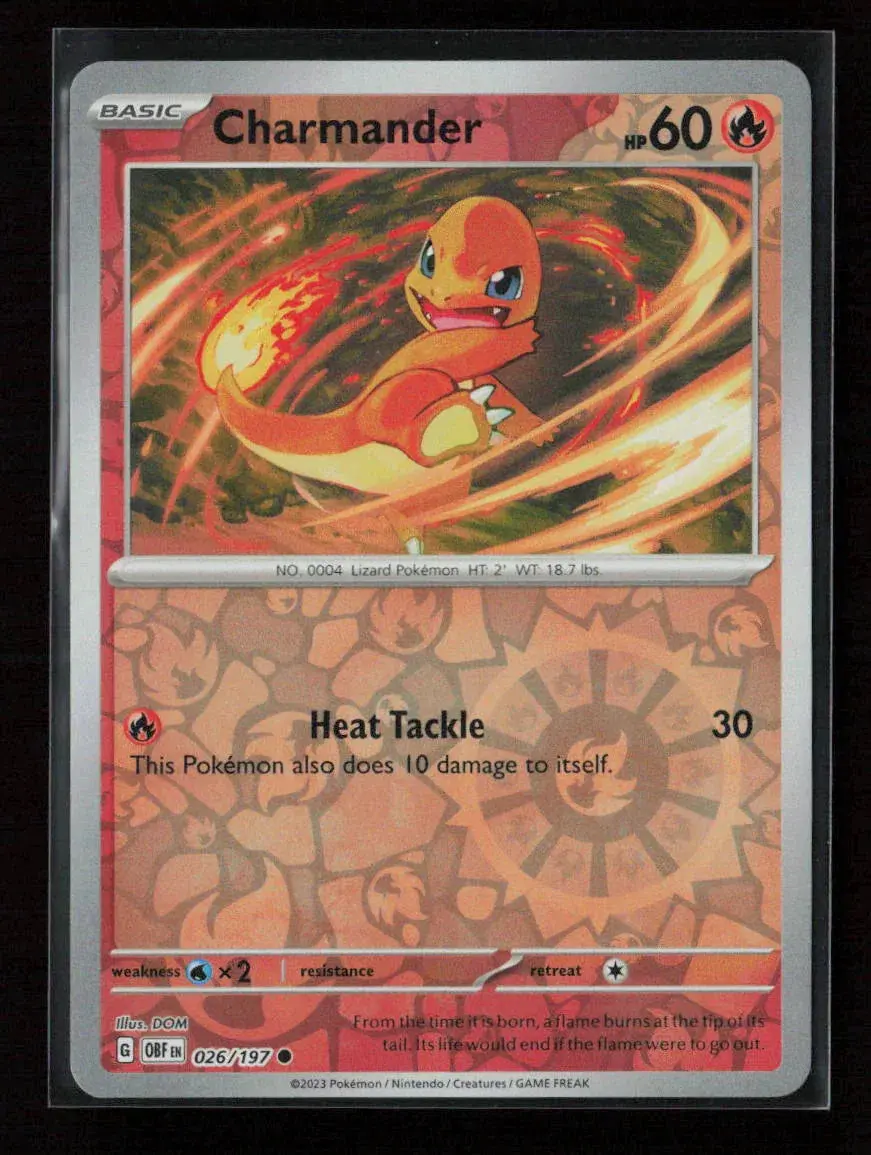 Charmander Common Sv03: Obsidian Flames 026/197 Nm 1