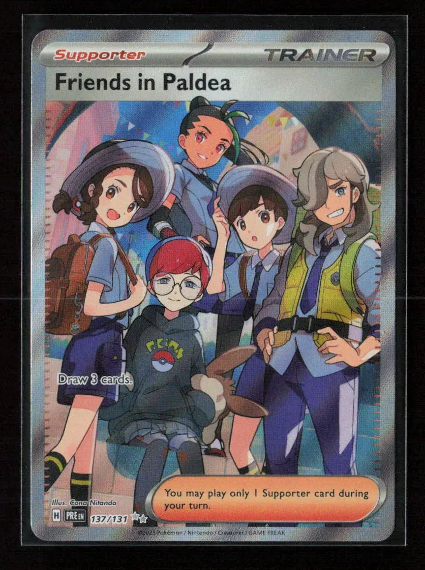 Friends In Paldea - Ultra Rare Sv: Prismatic Evolutions 137/131 Nm 1