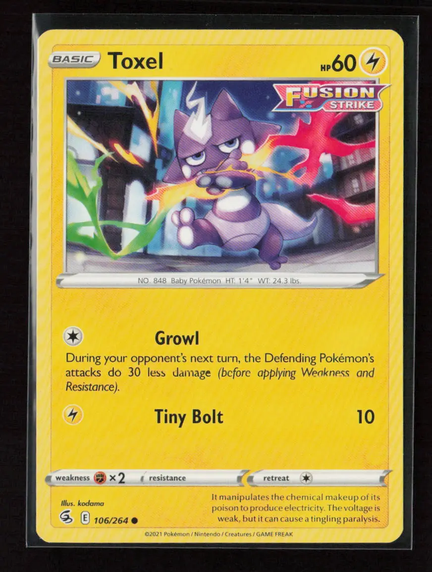 Toxel (106) Common Swsh08: Fusion Strike 106/264 Nm 1