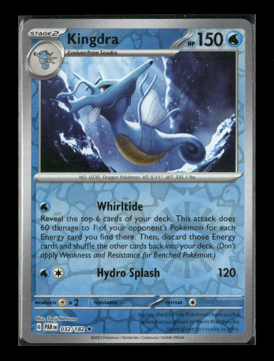 Kingdra Rare Sv04: Paradox Rift 032/182 Lp 1