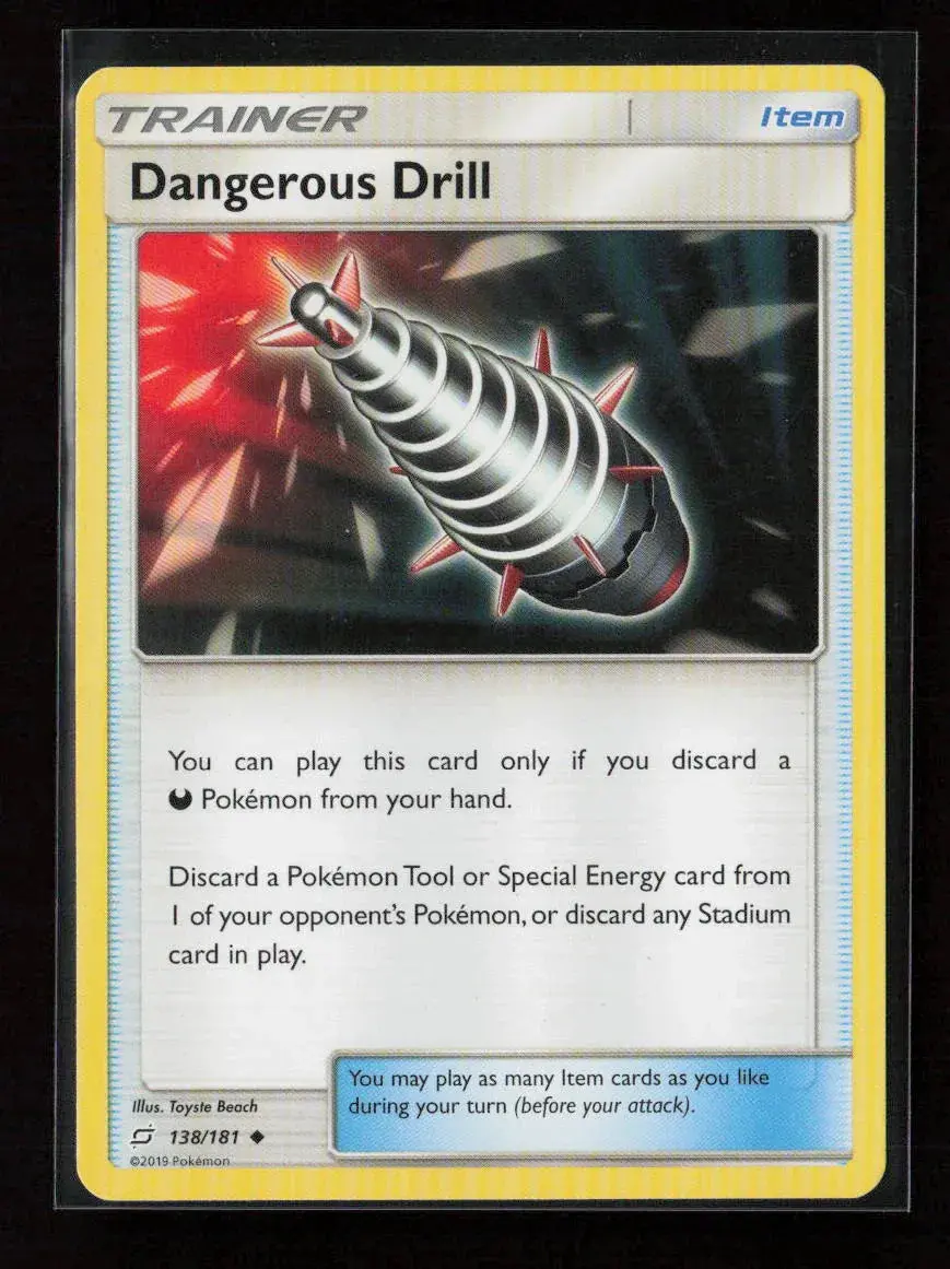Dangerous Drill Uncommon Sm - Team Up 138/181 Lp 1